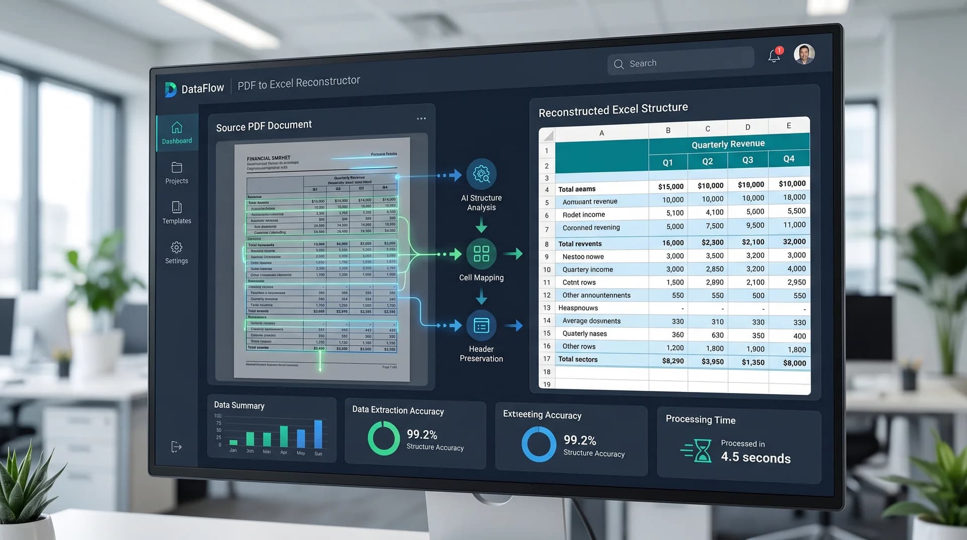 Keep Rows, Columns, and Headers Aligned